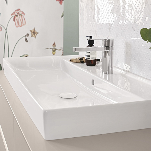 Раковина подвесная Villeroy & Boch Collaro 100х47, CeramicPlus, 4A331GR1, из TitanCeram