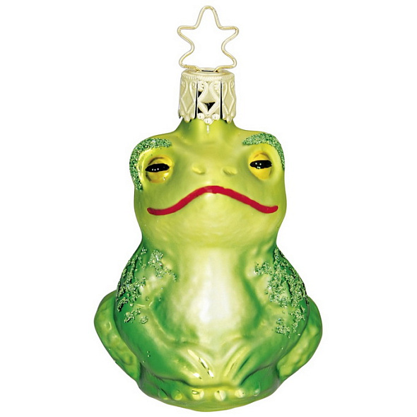 Елочная игрушка "Любитель пруда (лягушка)" 7,5 см