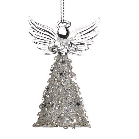 Елочная игрушка "Ангел в молитве" 9 см