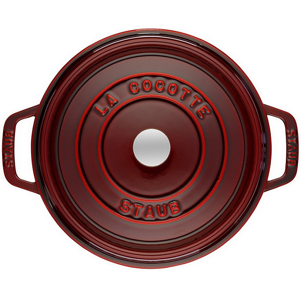 Кокот круглый La Cocotte 26 см / 5,2 л, гранатовый