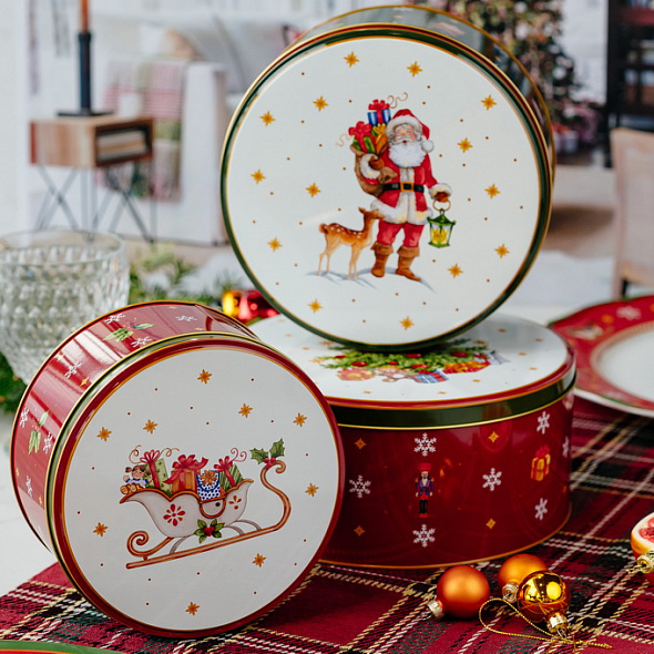 Набор емкостей для печенья Happy Wintertime, 3 шт