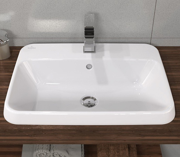 Раковина встраиваемая Villeroy & Boch Architectura 60х45, CeramicPlus, 5A6760R1, белая