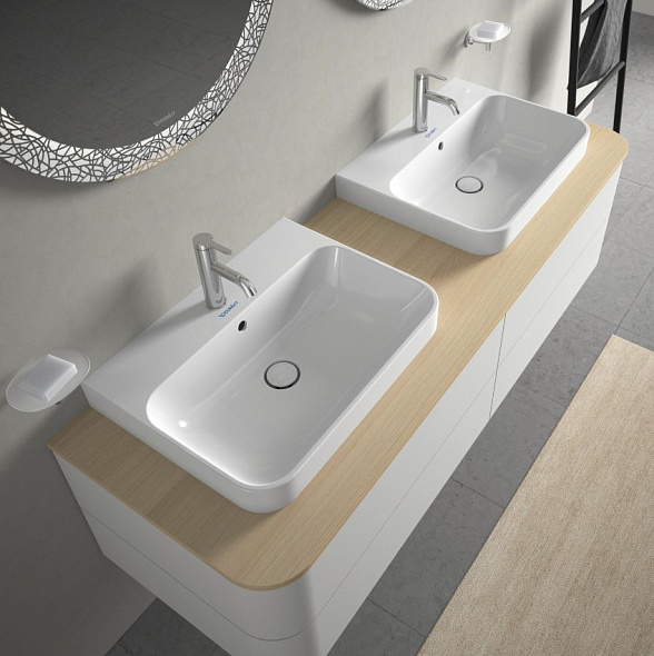 Раковина Duravit Happy D.2 Plus 60х46 2360600000, накладная, белая