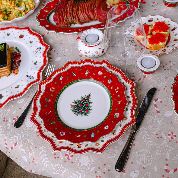 Тарелка салатная Toy’s Delight 24 см, красная