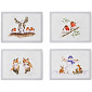 Набор подставок под тарелку Wrendale Christmas 29,8х40,1 см, 4 шт