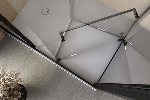 Душевое ограждение Kolpa-San Stellar DW 120X80, серебристый профиль, прозрачное стекло