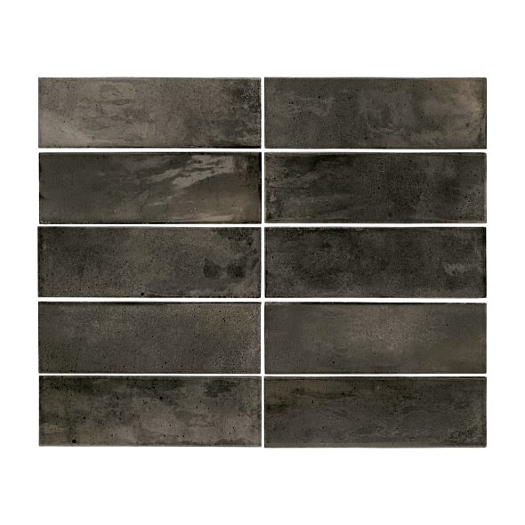 Плитка керамическая Equipe Hanoi 6,5х20, Black Ash, 8 мм