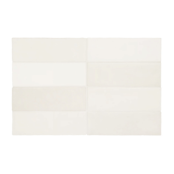 Плитка керамическая Equipe Magma 6,5х20, White, 8 мм