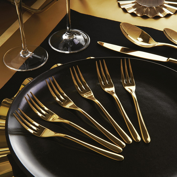 Набор вилок десертных Taste Gold, 6 шт