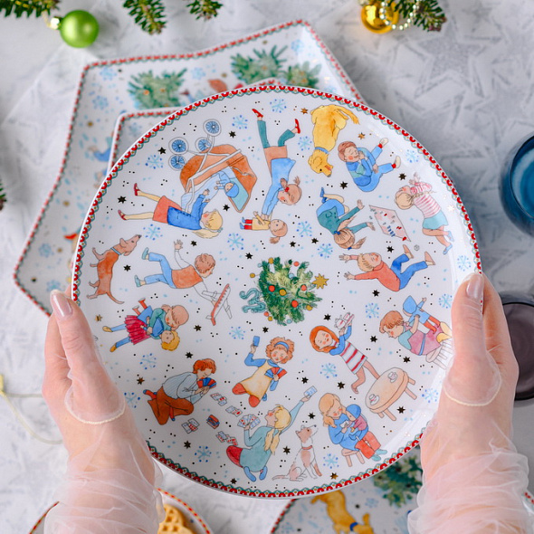 Блюдо для выпечки Christmas games 28 см