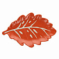 Блюдо-лист Relief Foglie 24х16х3 см, оранжевое