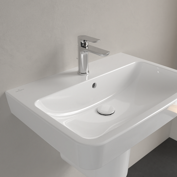 Раковина подвесная Villeroy & Boch O.Novo 65х46, CeramicPlus, 4A4165R1, белая