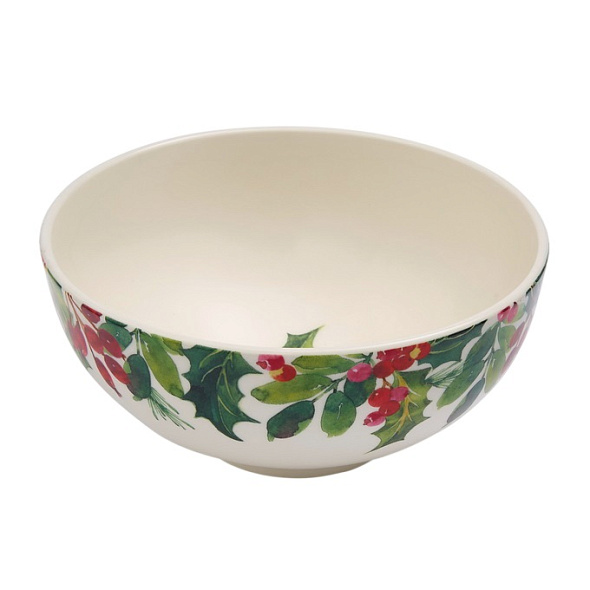 Салатник порционный Botanic Garden Christmas Holly 16 см, орнамент
