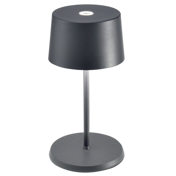 Лампа настольная Zafferano Olivia Pro Mini 22 см, темно-серая