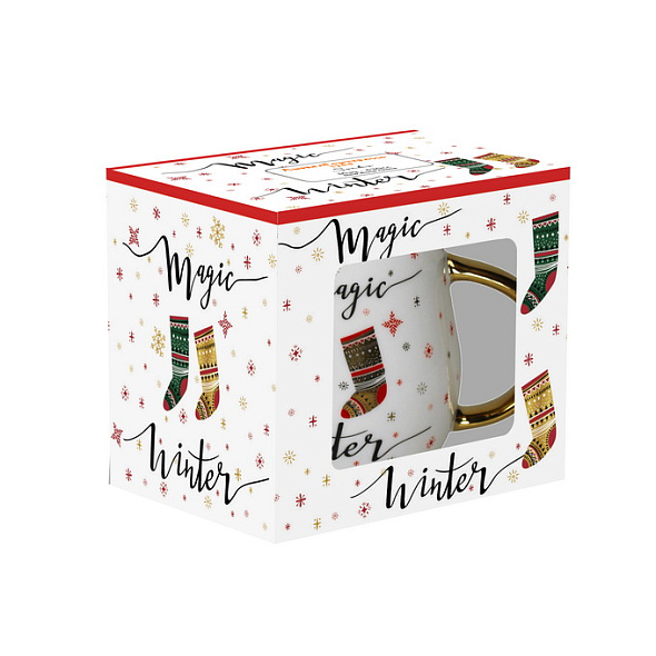 Кружка "Рождественские носки" 430 мл