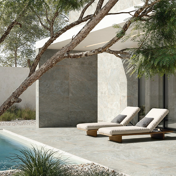 Керамогранит Italon Magma 60х120 Naturale, Silver, 20 мм