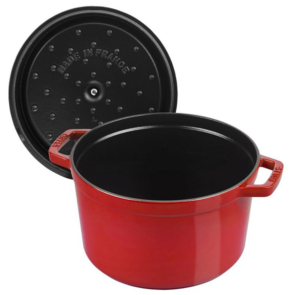 Кокот высокий круглый La Cocotte 24 см / 4,7 л, вишневый