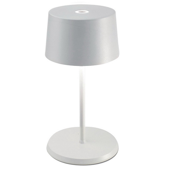 Лампа настольная Zafferano Olivia Pro Mini 22 см, белая