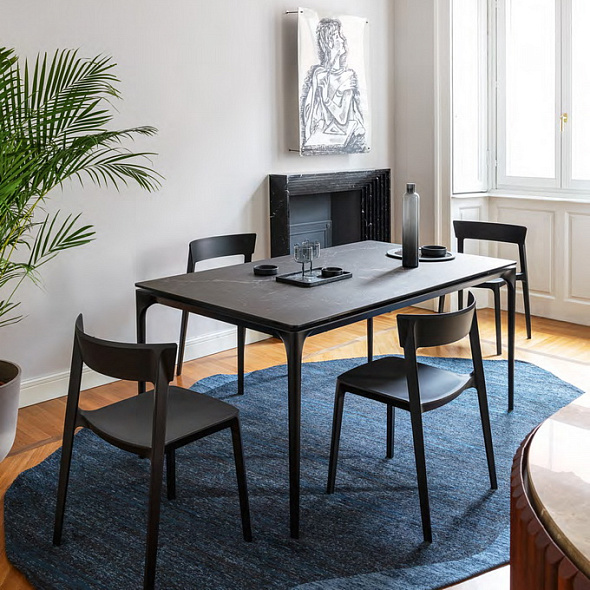 Стул Calligaris Skin, цвет matt black