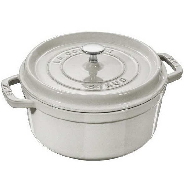 Кокот круглый La Cocotte 24 см / 3,8 л, цвет белый трюфель