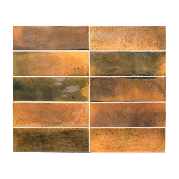 Плитка керамическая Equipe Hanoi 6,5х20, Burnt Red, 8 мм