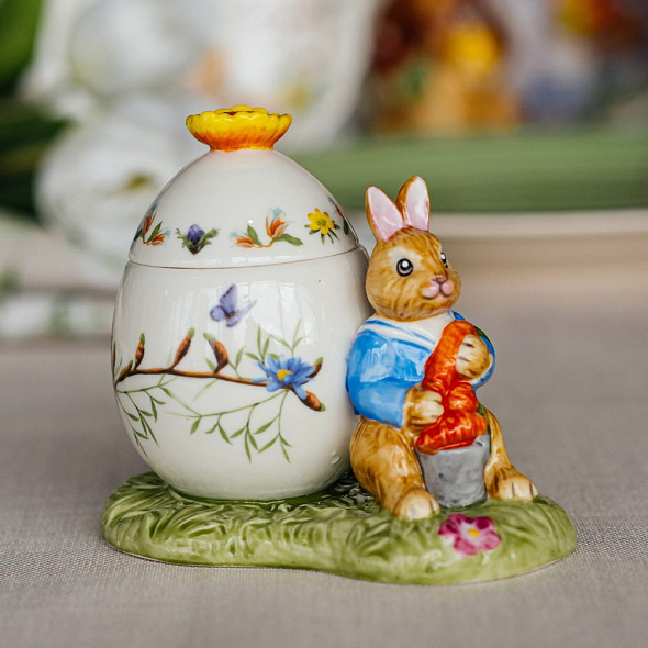 Шкатулка в форме яйца "Макс" Bunny Tales 11x7x10 см