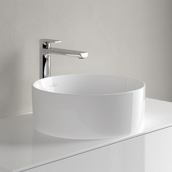 Раковина накладная Villeroy & Boch Collaro 40х40 4A184001, из TitanCeram