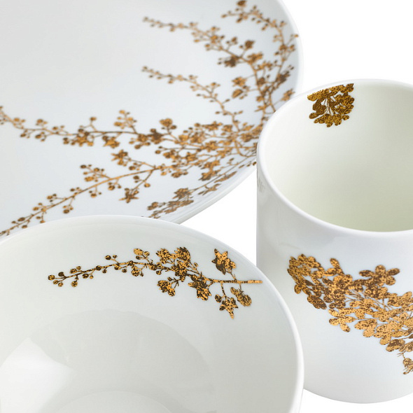 Набор посуды на 1 персону Vera Wang Jardin, 4 предмета