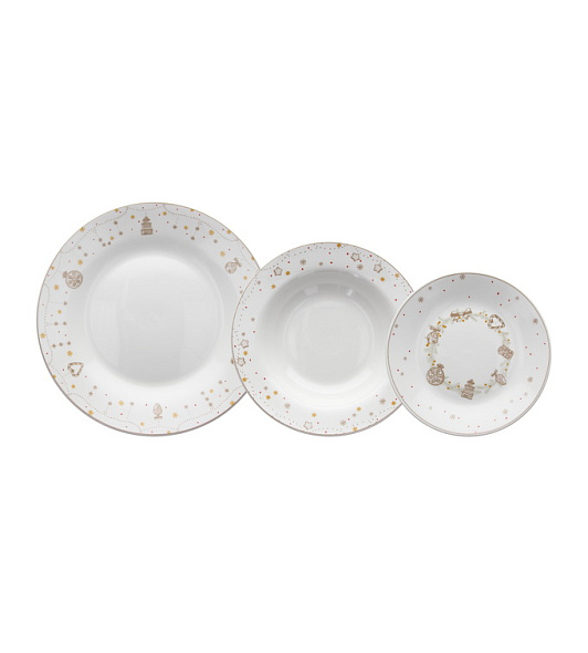 Набор посуды на 6 персон Atollo Starlight, 18 предметов