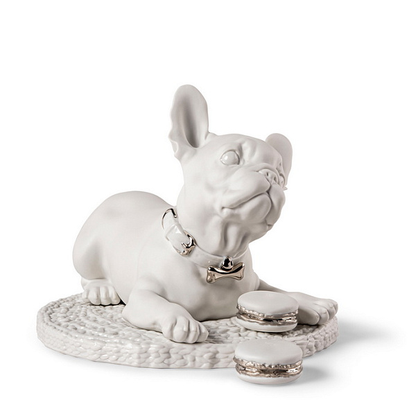 Статуэтка "Французский бульдог. Re-Deco серебро" 24х29х35 см