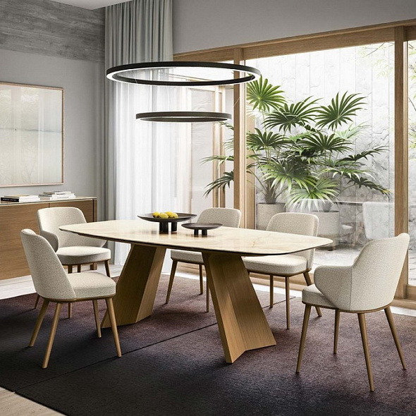 Стол обеденный Calligaris Icaro 199х100, White Travertino