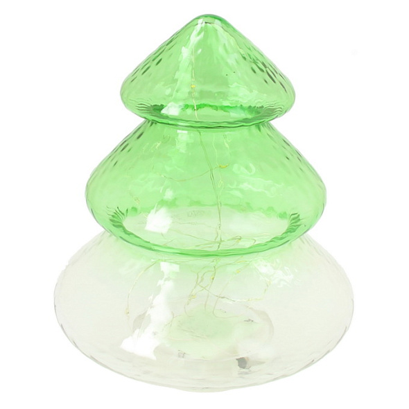 Фигурка "Елка" Christmas Wish 20 см с подсветкой, цвет зеленый