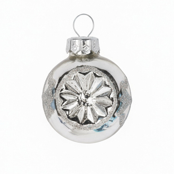 Елочный шар Inge's Christmas 3 см, цвет серебро