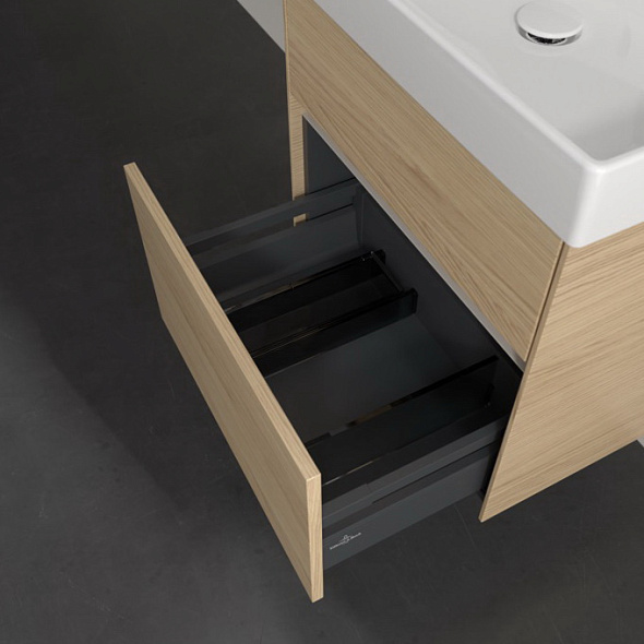 Тумба с раковиной Villeroy & Boch Collaro 60х47, подвесная, Nordic Oak