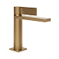 Смеситель для раковины Gessi Inverso Rigato 73502.149, брашированный никель (Finox)