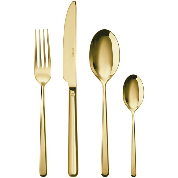Набор столовых приборов Linear Gold, 24 предмета