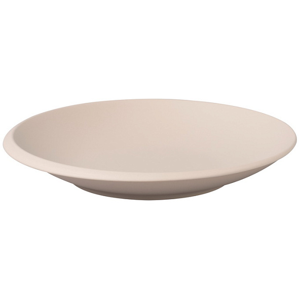Салатник плоский NewMoon beige 25 см