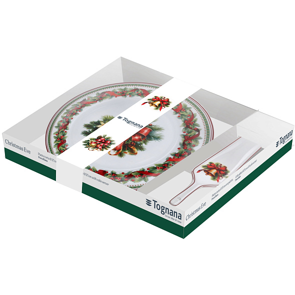 Блюдо для торта с лопаткой Christmas Eve 27 см