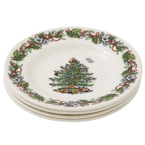 Набор тарелок хлебных Christmas Tree 16,5 см, 4 шт