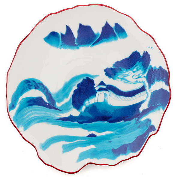 Тарелка салатная "Расплавленный пейзаж" Classics on Acid 21 см