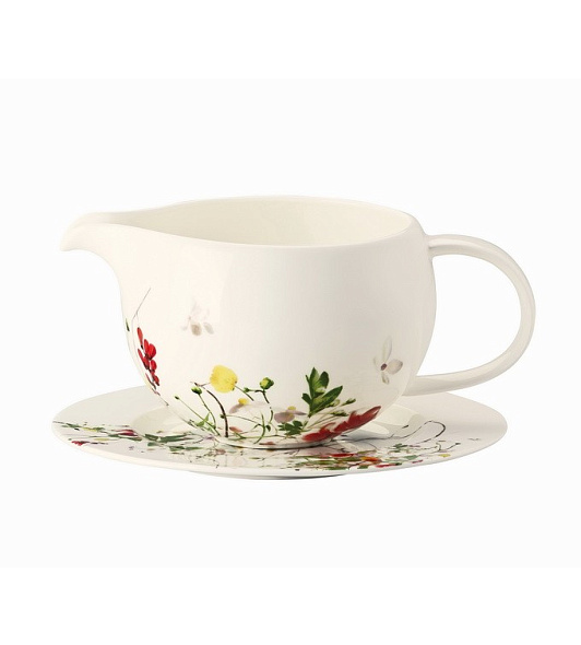 Соусник с блюдцем Brillance Fleurs Sauvages 550 мл