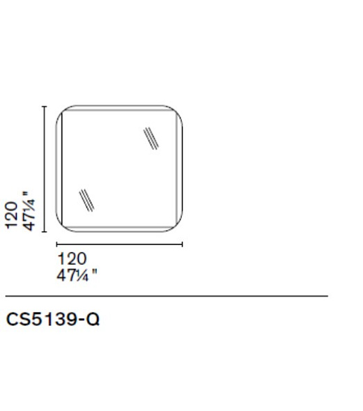 Зеркало Calligaris Bevel 120х120 Grey