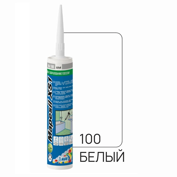 Силикон Mapei Mapesil XS1 N100 300 мл, белый