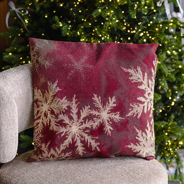 Чехол для подушки декоративной Freddo 45х45 см, цвет ягодный