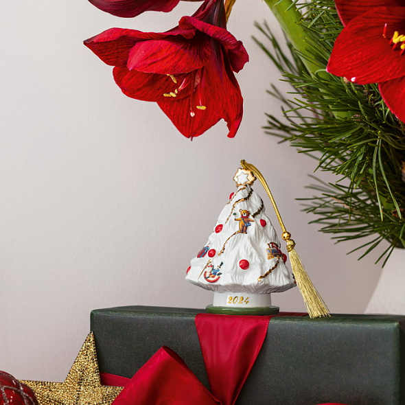 Елочная игрушка "Новогодняя ель" Christmas Classics 10 см