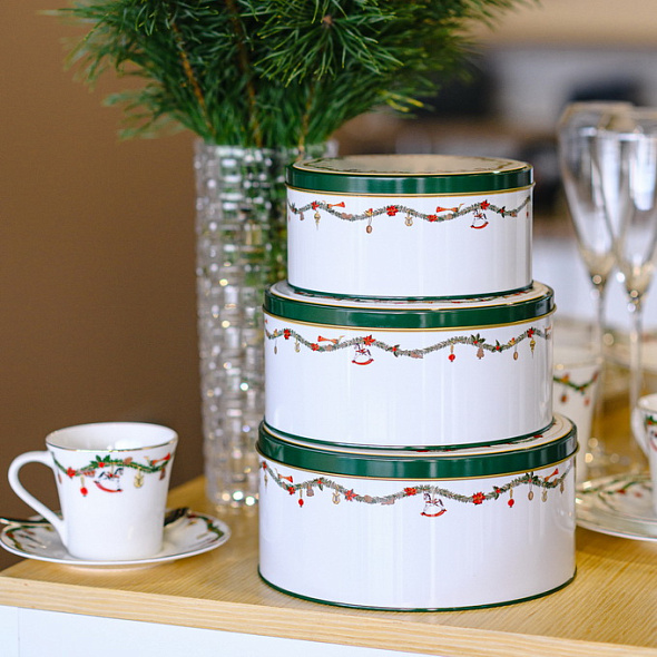 Набор емкостей для печенья Nora Christmas, 3 шт