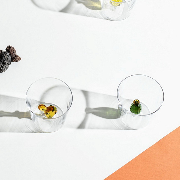 Стакан Desert Plants 350 мл, янтарный цветок