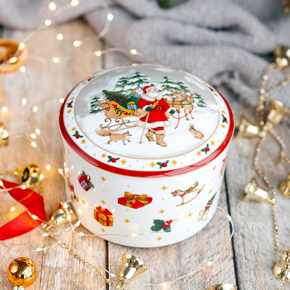 Шкатулка большая Happy Wintertime 16х12 см