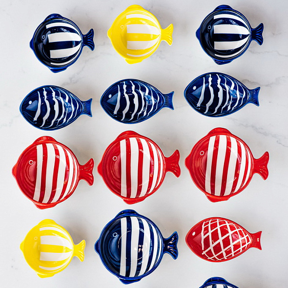 Пиала "Рыбка" Fish 13х8 см, цвет в ассортименте