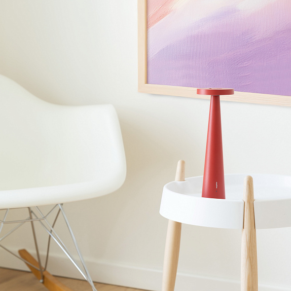 Лампа настольная Zafferano Angelina Pro 26 см, красная